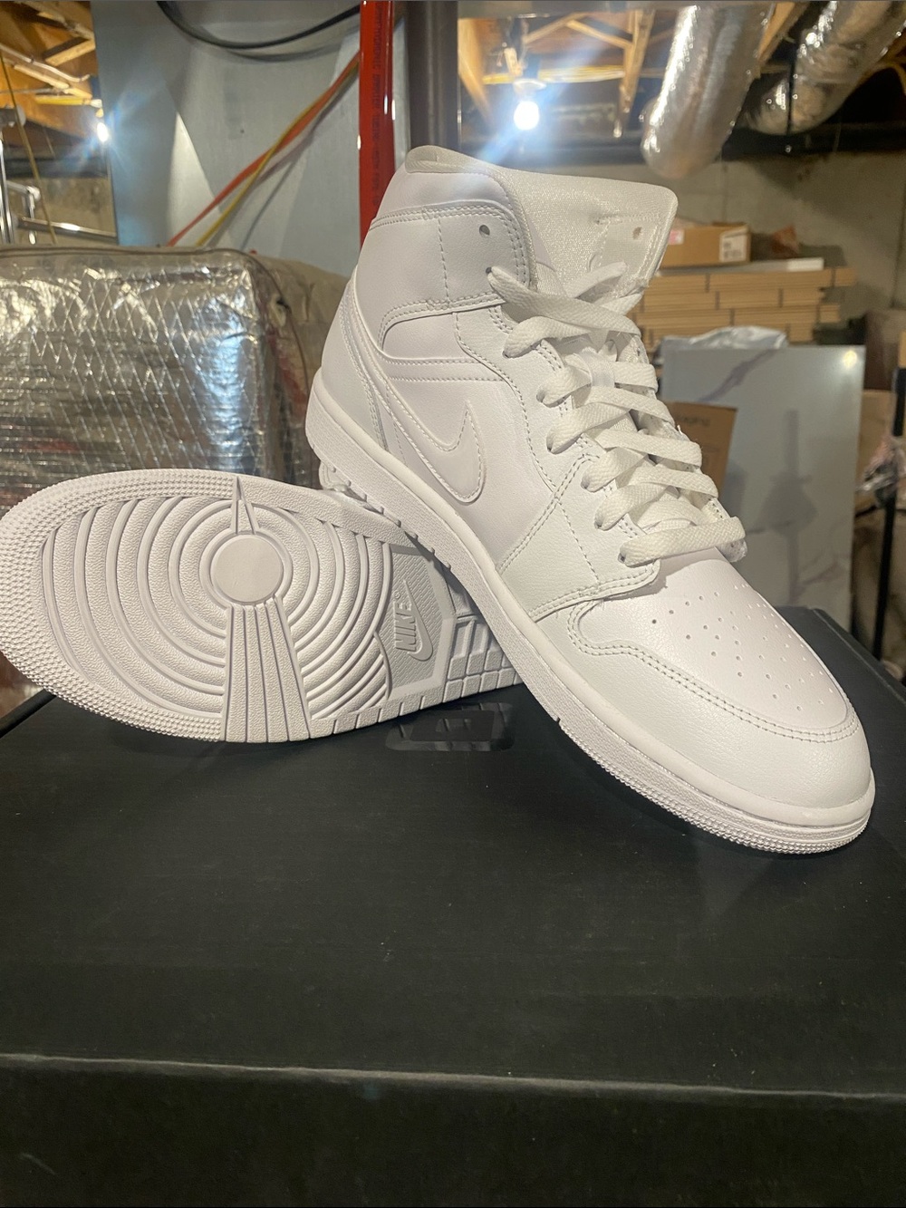 Nike Air Jordan 1 Mid Women's Sneakers - White